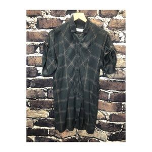 Anthropologie Dress Plaid boho